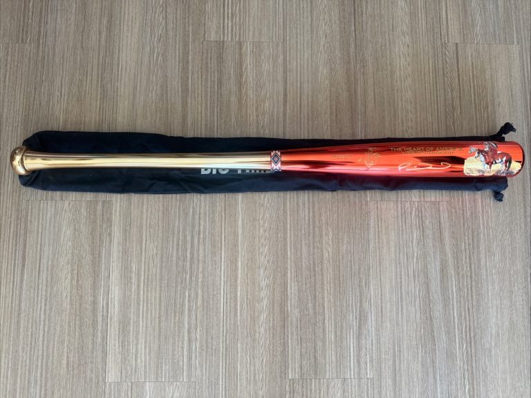 Patrick Mahomes Signed Gold & Red Chrome Bat LE #1/15 “Heart of America” Beckett