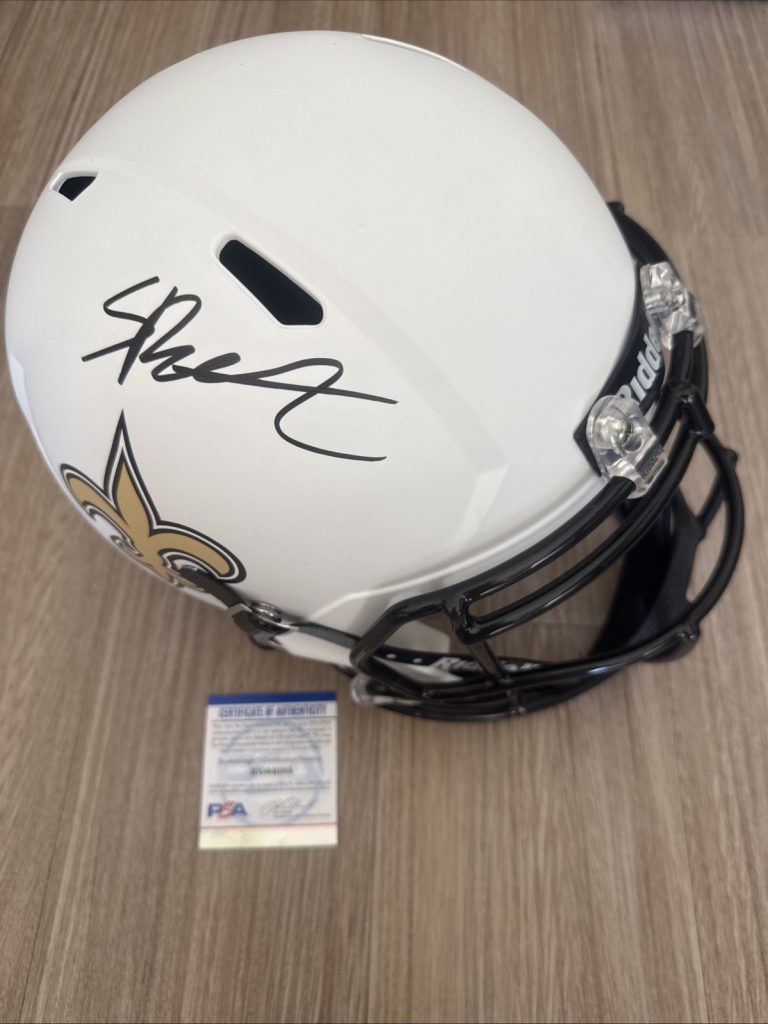 Spencer Rattler Signed New Orleans Saints Full Size Speed Helmet PSA/DNA
