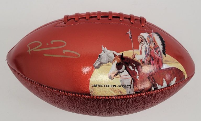 Patrick Mahomes Signed 2X Super Bowl Champion Art Football LE #57/57 Beckett