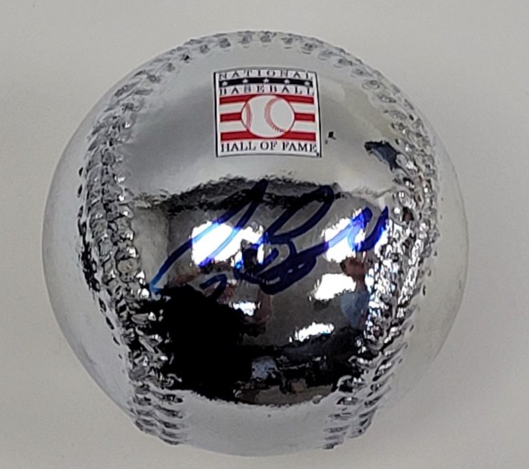Craig Biggio Signed Silver Chrome Hall of Fame Baseball LE #1/15 TriStar COA