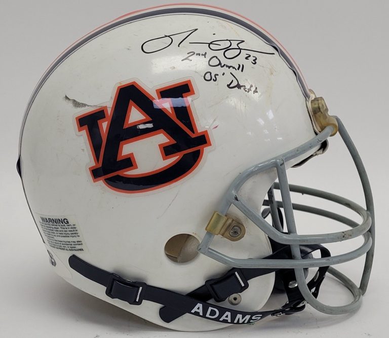 Ronnie Brown Signed Auburn Tigers Game Used Helmet Inscribed w/ Beckett LOA