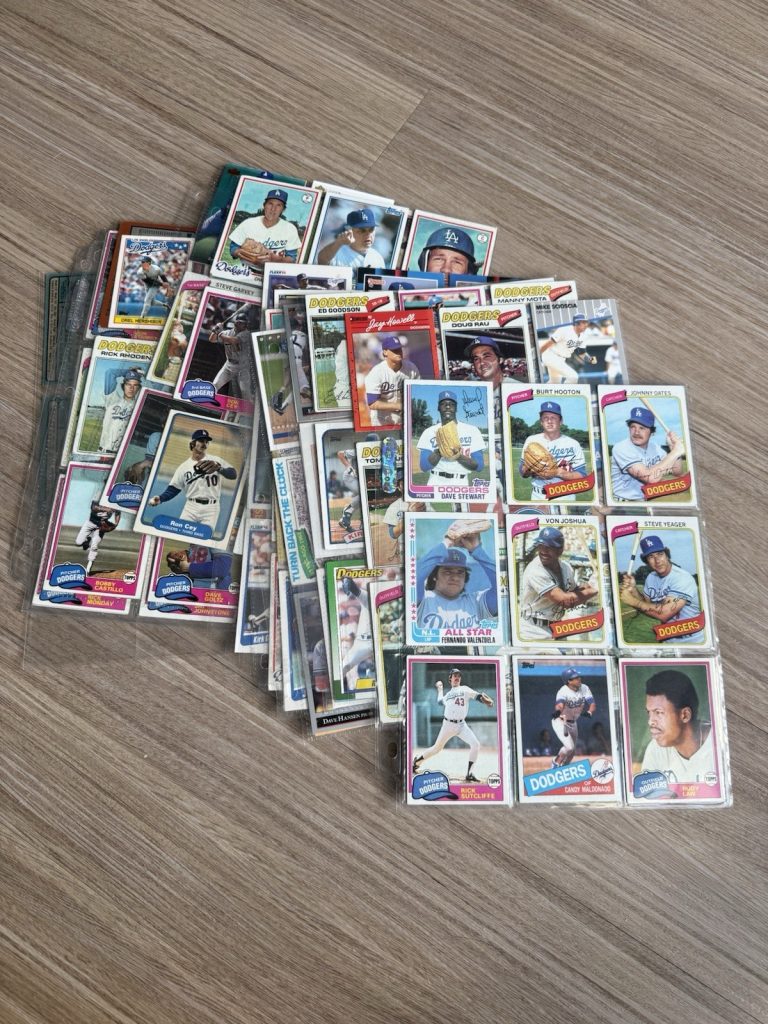Vintage Los Angeles Dodgers Baseball Card Lot 1970s–1990s Topps Fleer Donruss