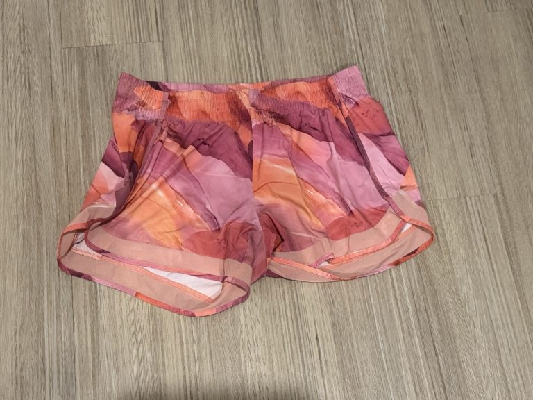 Athleta Printed Mesh Racer Run Shorts 4
