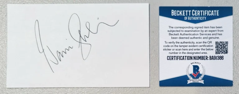 Harris Yulin Signed Autographed 3x5 Card BAS Beckett Cert Scarface Ghostbusters