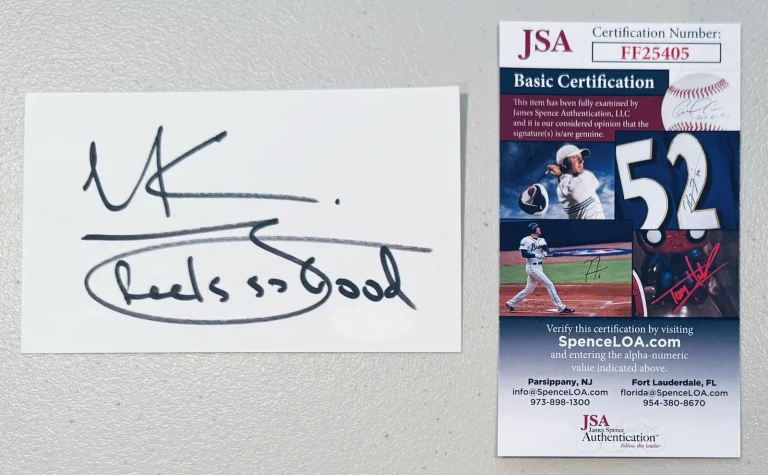 Chuck Mangione Signed Autographed 3x5 Card JSA Certified Feels So Good