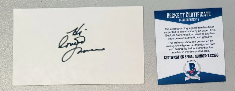Connie Francis Signed Autographed 3x5 Card JSA Certified Singer Actor
