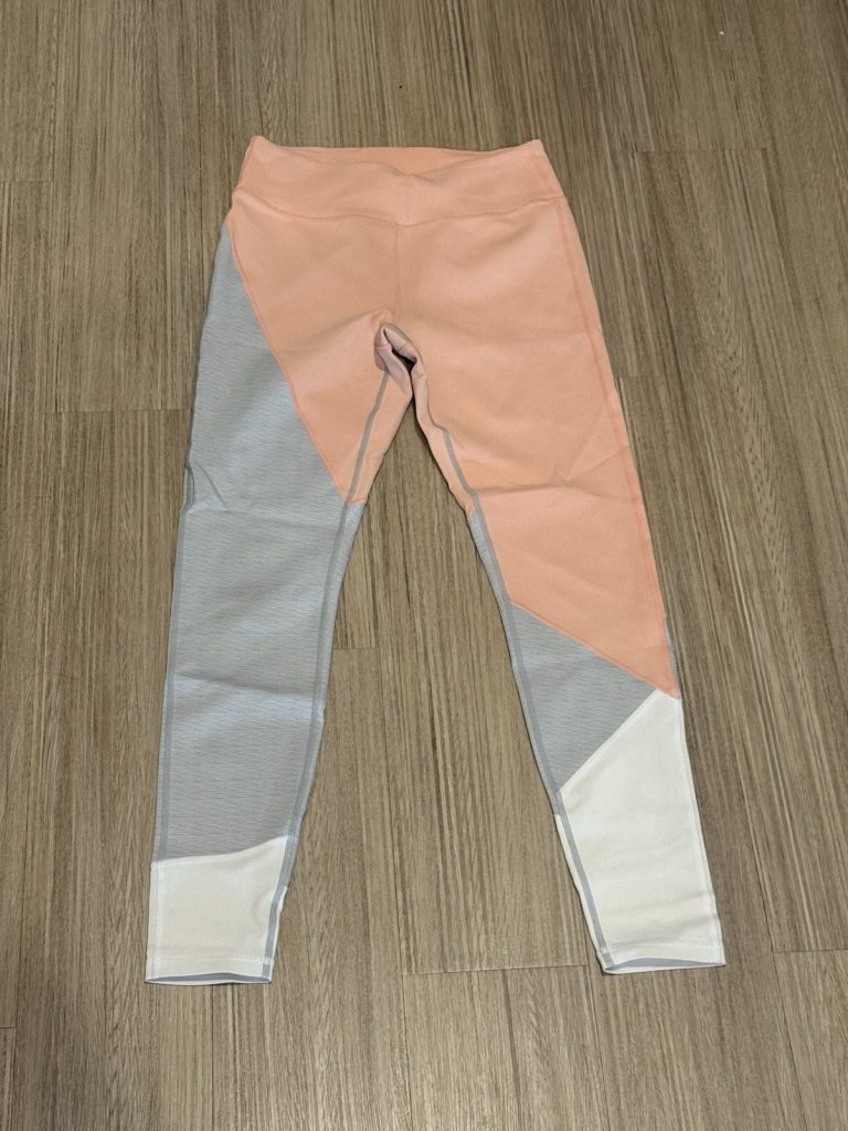 Aerie Offline Real Me Colorblock Leggings Peach Gray White Women’s M Medium