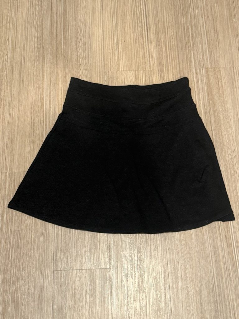 Athleta Black Skort Size 6 Women’s Athletic Pull On Stretch Skirt Shorts