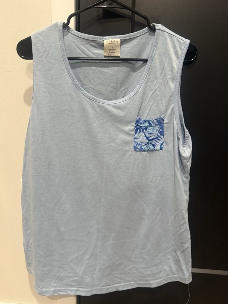 Serra Lounge Set Women’s Large Blue Floral Shorts Tank Top Pajama Sleepwear