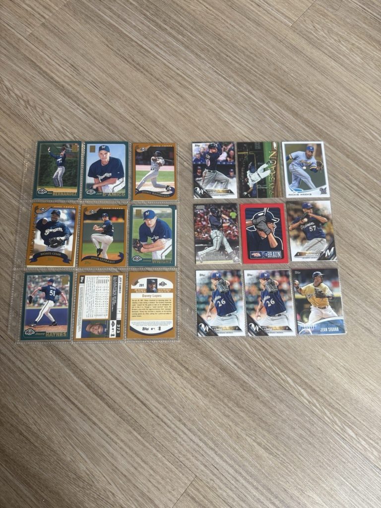 Milwaukee Brewers Baseball Card Lot – Yount, Braun, Gomez, Weeks, Sheets
