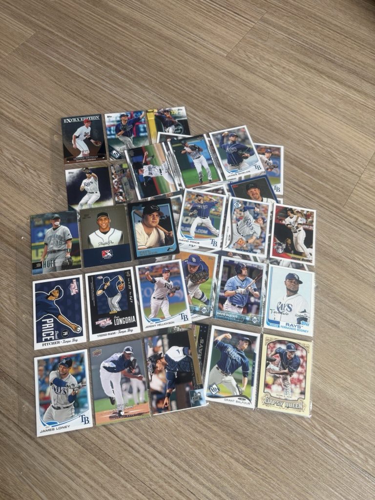 Tampa Bay Rays Baseball Card Lot – Longoria, Price, Archer, Kiermaier, Snell