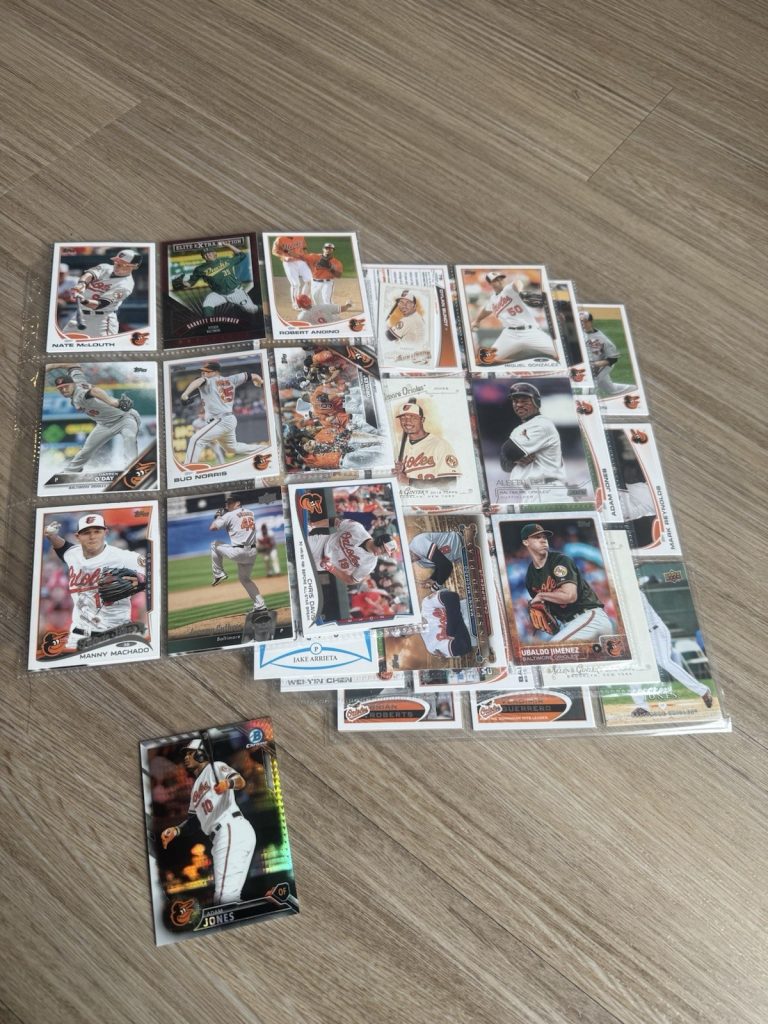 Baltimore Orioles Baseball Card Lot – Machado, Ripken Jr, Adam Jones, Bundy