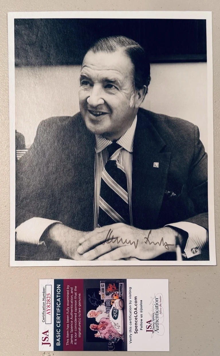 Henry Ford II Signed Autographed 8x10 Photo JSA Cert Ford Motor CEO