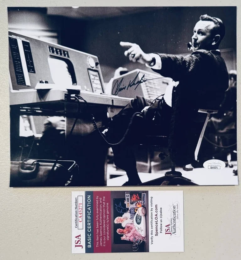 Chris Christopher Kraft Signed Autographed 8x10 Photo JSA NASA Flight Director 2