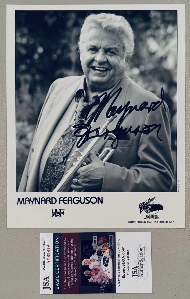 Maynard Ferguson Signed Autographed 8x10 Photo JSA Cert Jazz Bandleader