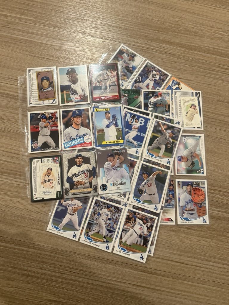 Los Angeles Dodgers Baseball Cards Lot Kershaw Ryu Puig Kemp Koufax Seager