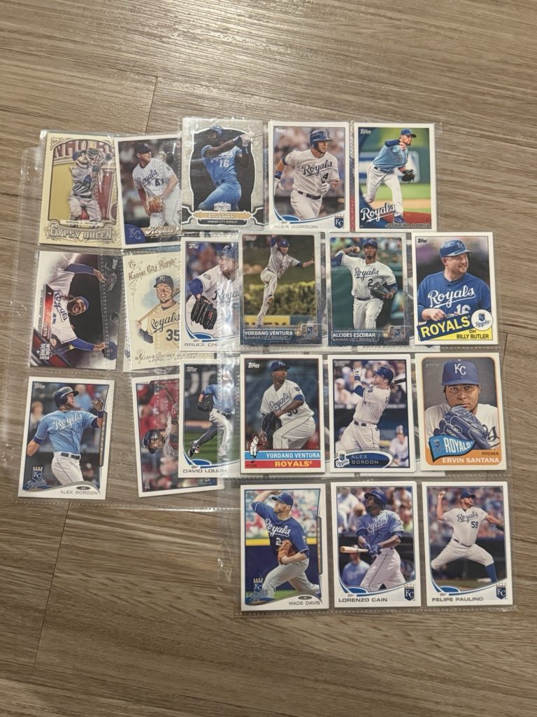 Kansas City Royals Baseball Cards Lot Hosmer Gordon Moustakas Perez Ventura