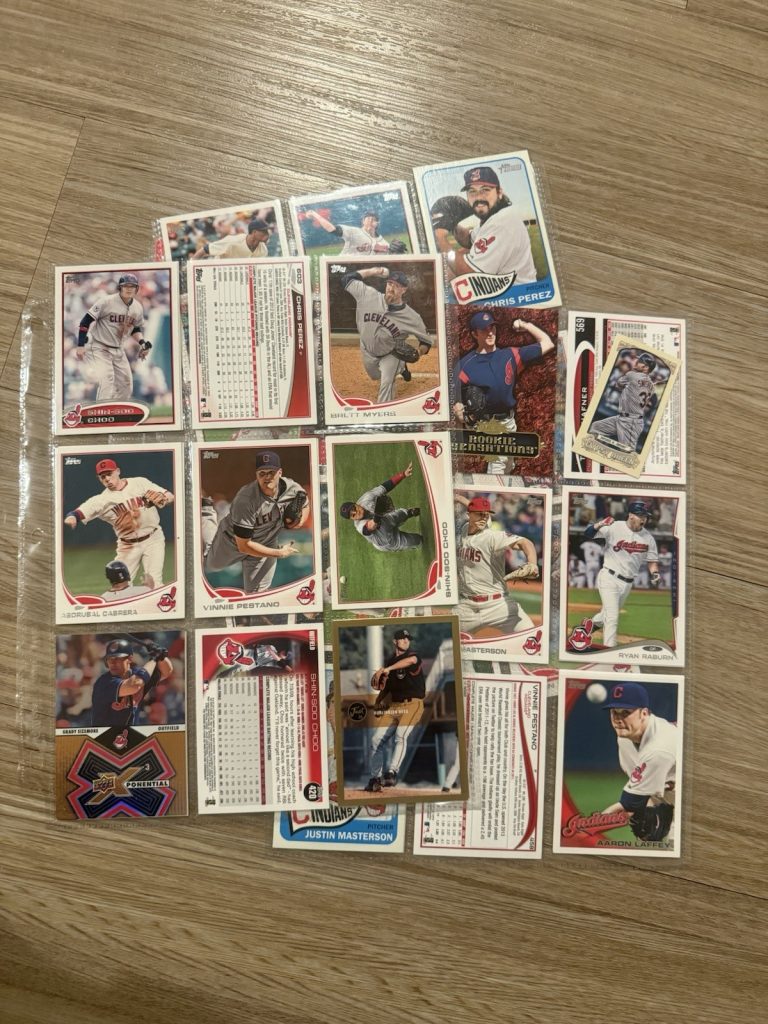 Cleveland Indians Baseball Cards Lot Brantley Kluber Choo Cabrera Bauer