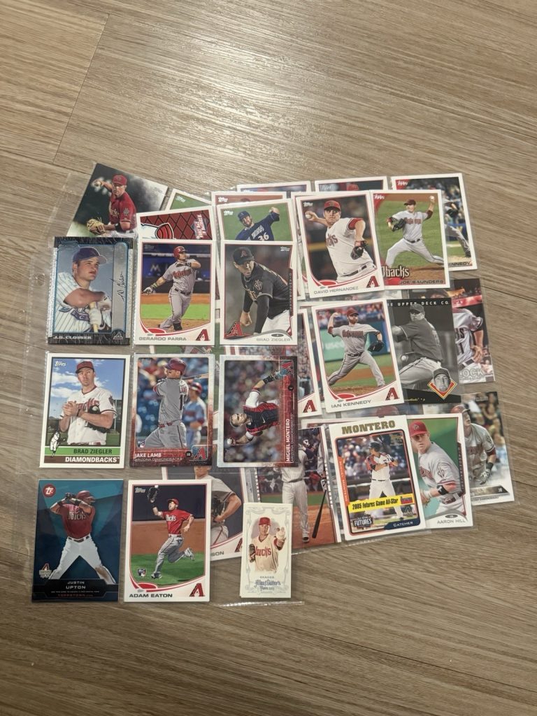 Arizona Diamondbacks Baseball Cards Lot Goldschmidt Upton Hill Pollock Johnson