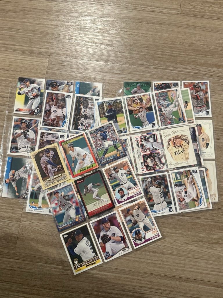 Detroit Tigers Card Lot (33 Cards) – Verlander, Cabrera, Scherzer + Inserts