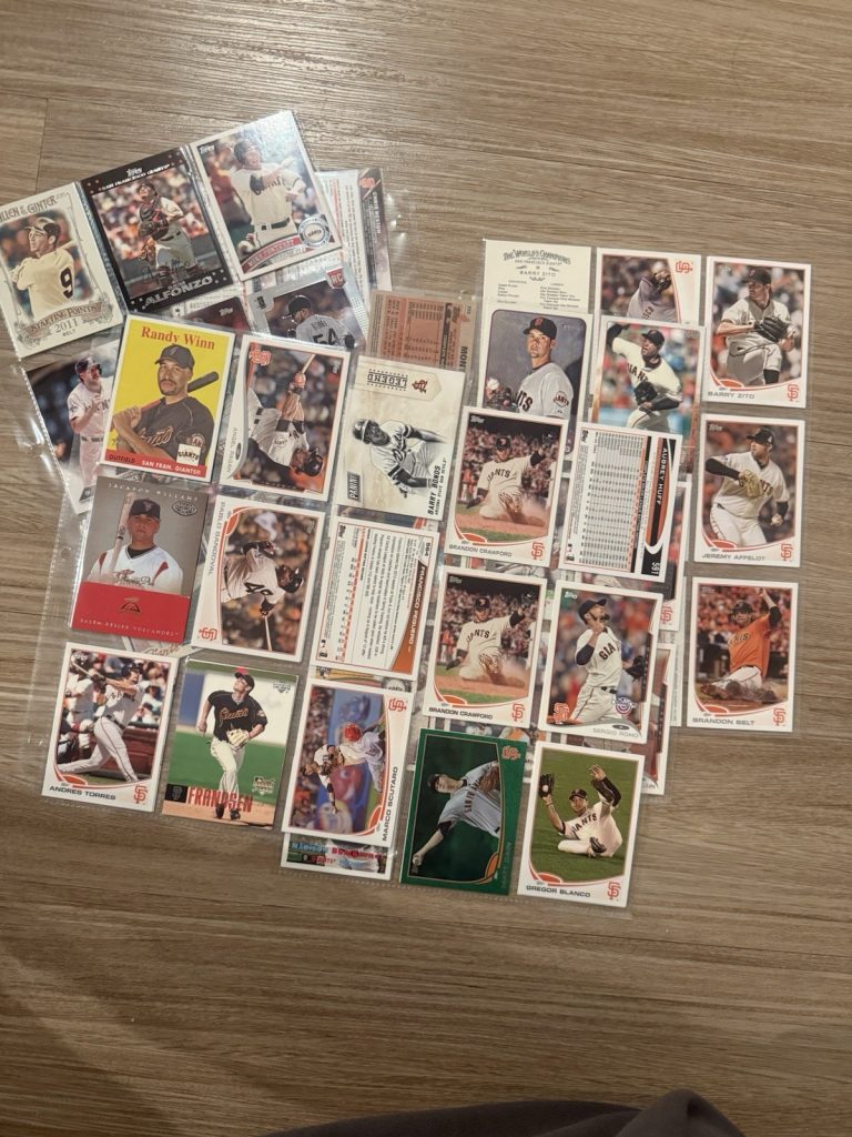 San Francisco Giants Baseball Cards Lot Lincecum Bumgarner Cain Posey Pence
