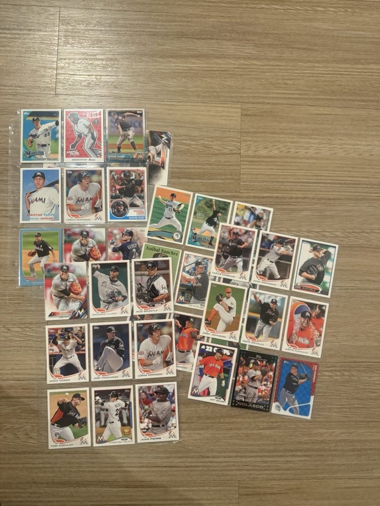 Miami Marlins Baseball Cards Lot – Stanton Yelich Fernandez Ozuna Stars