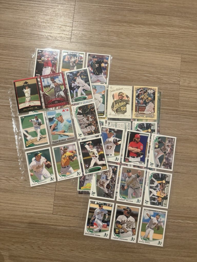 Oakland Athletics Baseball Card Lot – Cespedes Henderson Donaldson Gray Zito