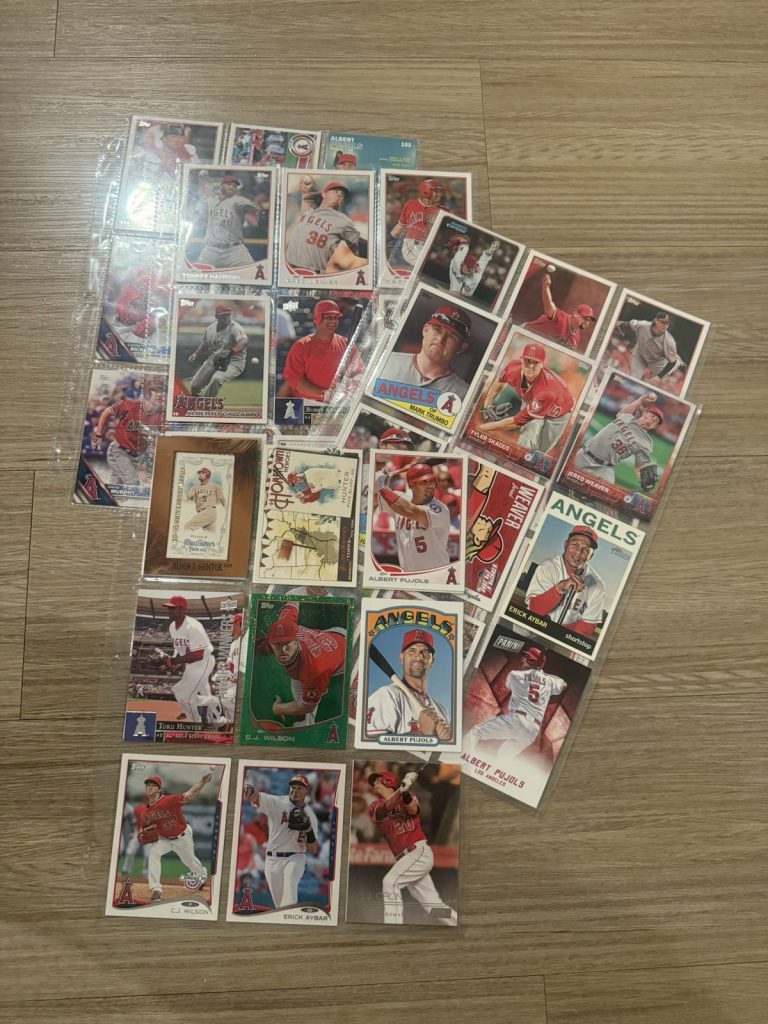 Los Angeles Angels Baseball Cards Lot – Pujols Trout Weaver Ohtani Stars