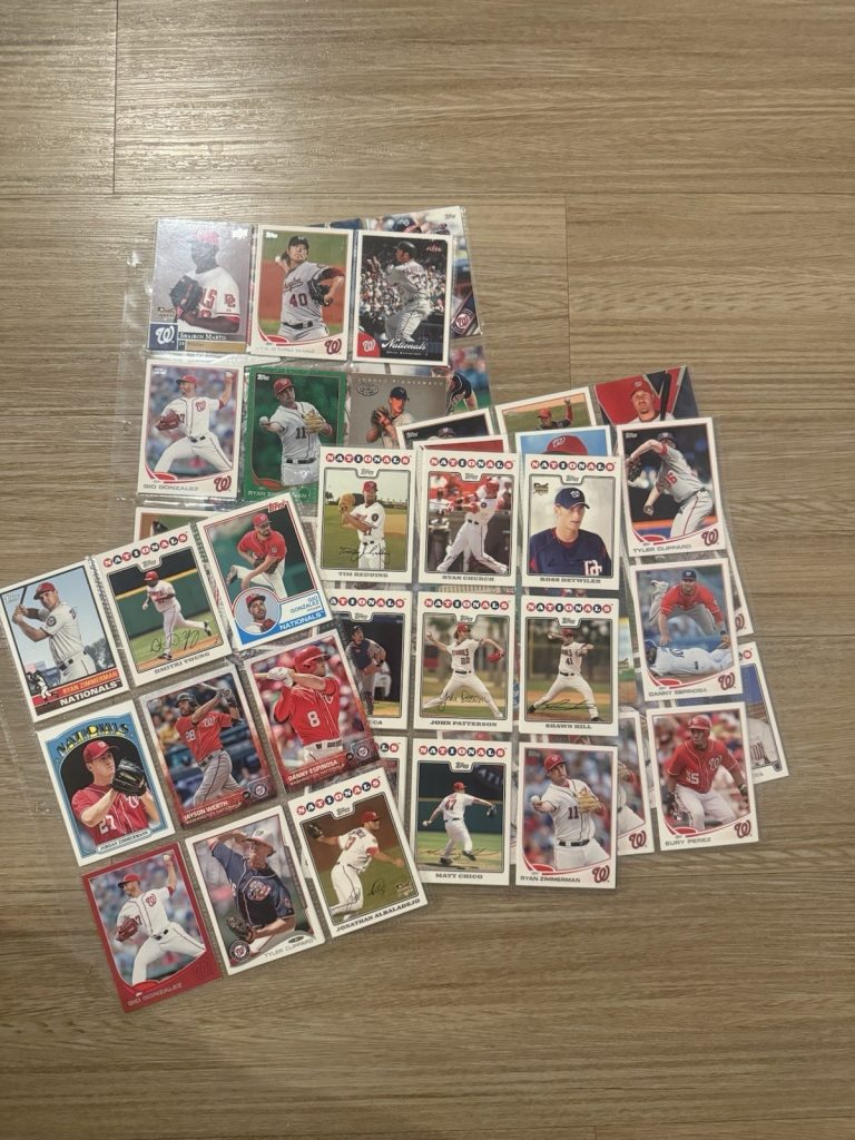Washington Nationals Baseball Cards Lot – Harper Strasburg Scherzer Zimmerman