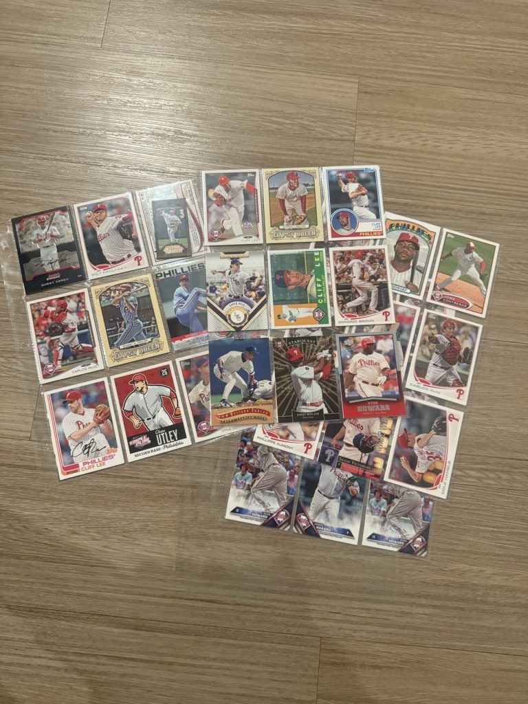 Philadelphia Phillies Baseball Cards Lot – Howard Rollins Hamels Halladay Stars