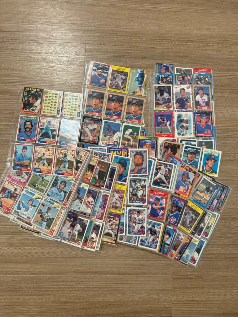 Chicago Cubs Baseball Card Lot Vintage Modern Stars Rookies Mixed Brands