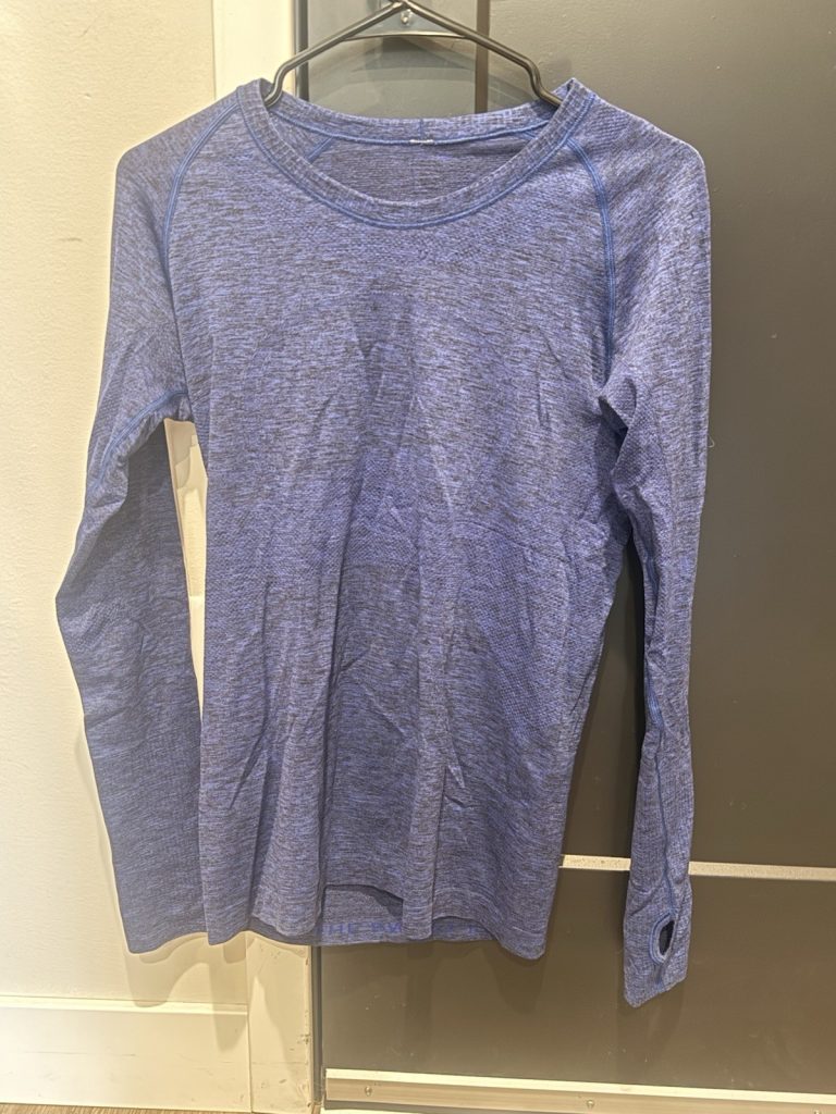 Lululemon Swiftly Tech Long Sleeve Top Blue Size 8 Minneapolis We Sweat Hard