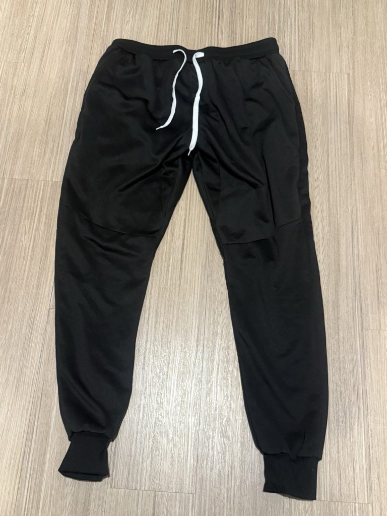 Manfinity Black Joggers Sweatpants Size Large Stripe Track Pants Athleisure
