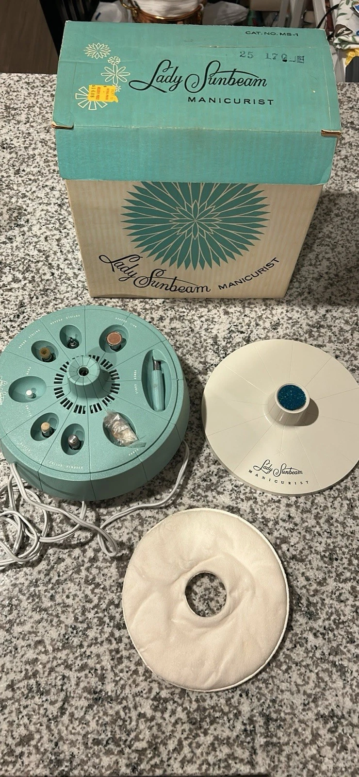 Vintage Lady Sunbeam Manicurist Set MS-1 Complete w/ Box 1950s