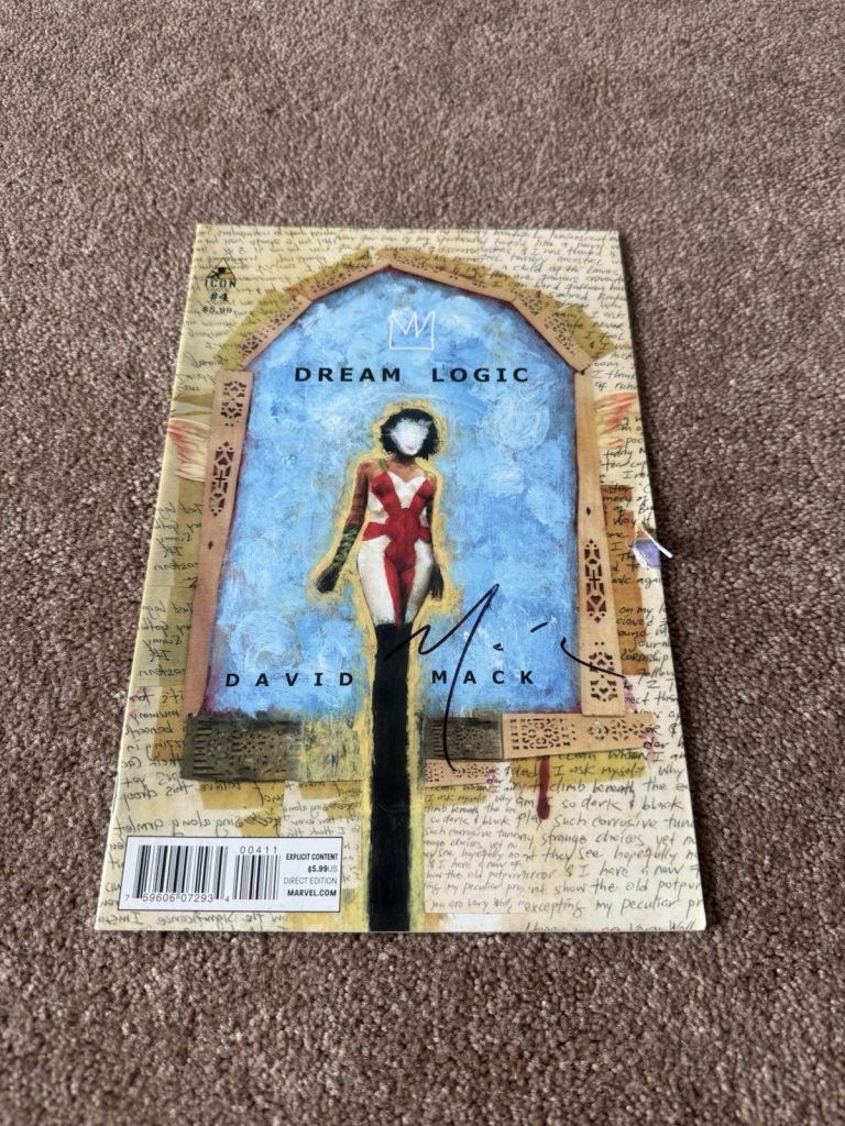 Kabuki The Alchemy #4 Signed Autographed David Mack Marvel Icon Comic