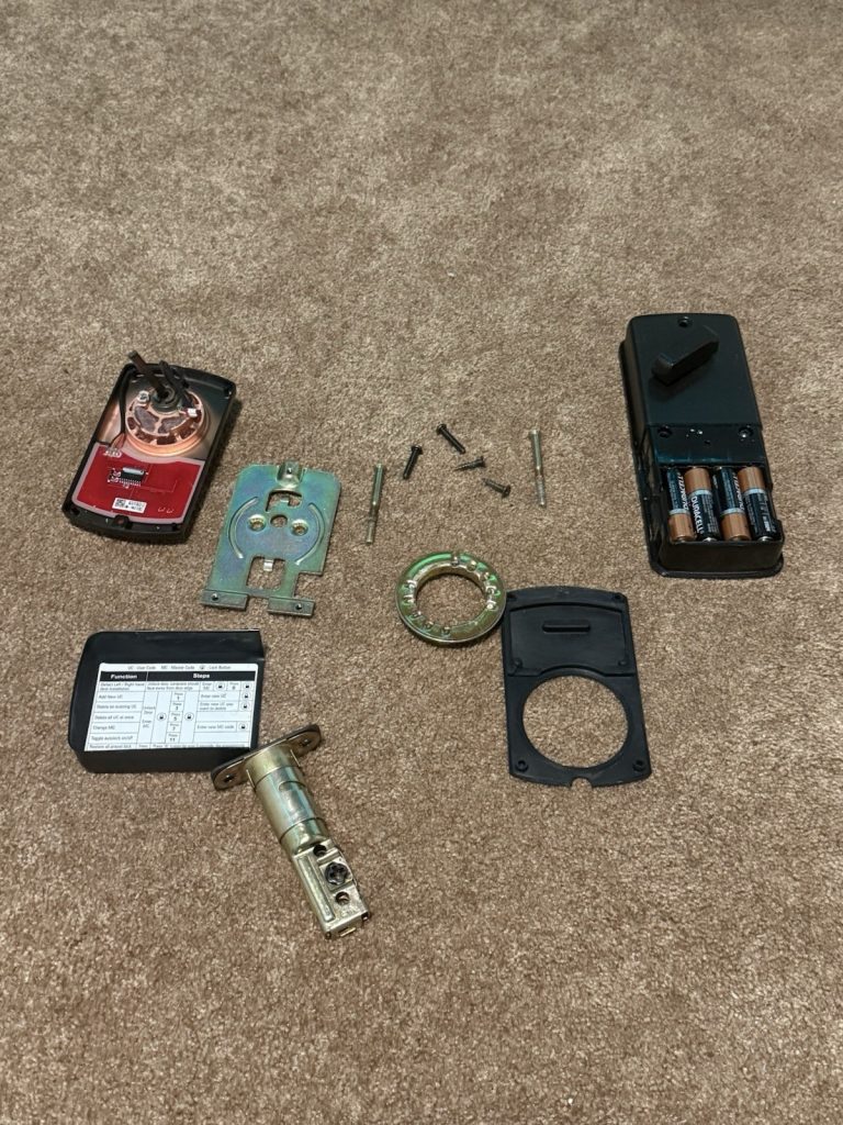 Electronic Keyless Deadbolt Lock Interior Assembly Parts Lot Tested Working