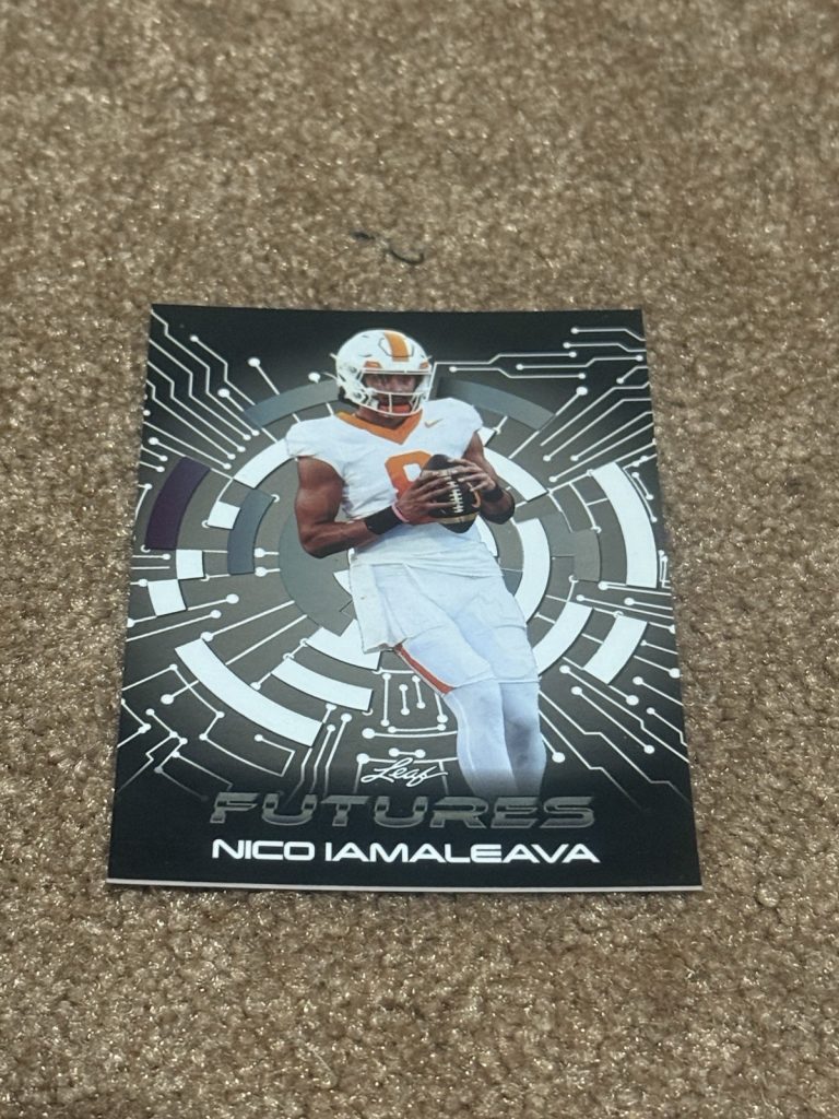 2024 Leaf Futures Nico Iamaleava FF-33 Gold /25 Tennessee QB Serial 19/25