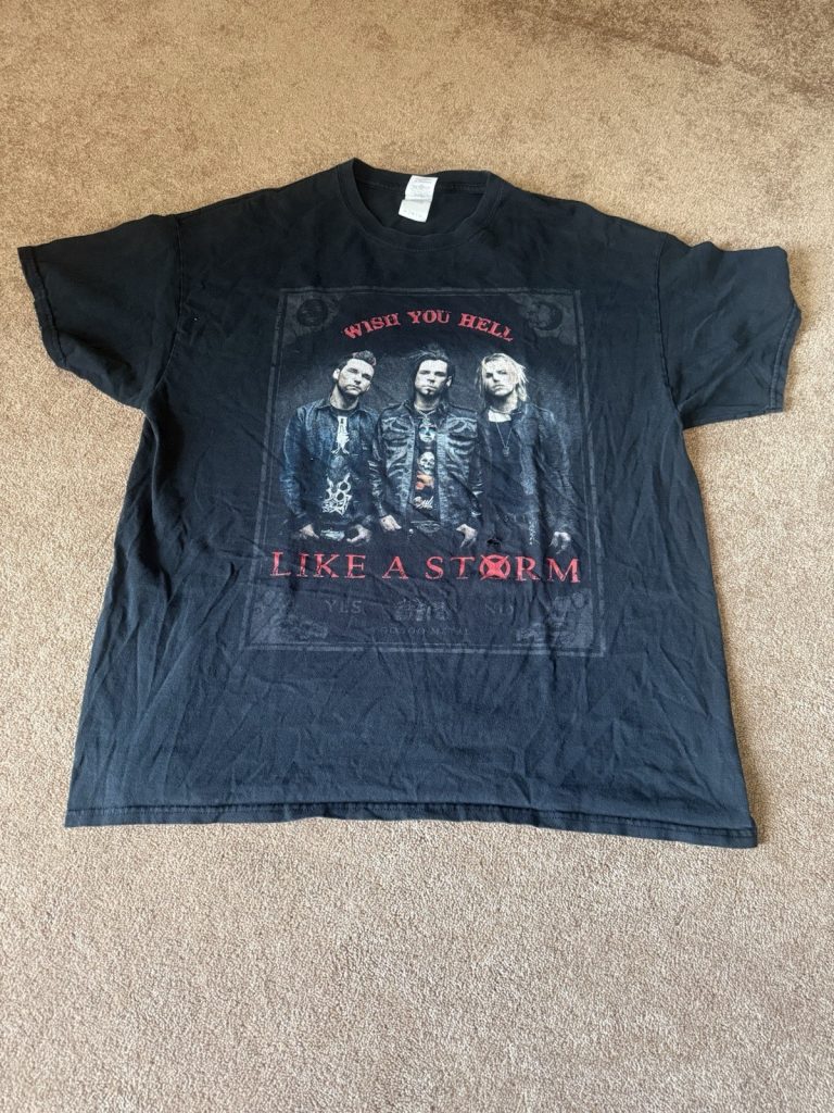 Like A Storm Wish You Hell US Tour 2015 Band T-Shirt Black Size XL