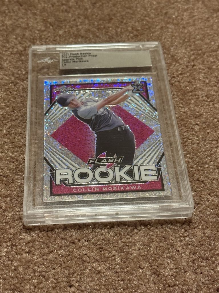2021 Leaf Flash Collin Morikawa Rookie Pink Pre-Production Proof 1/1