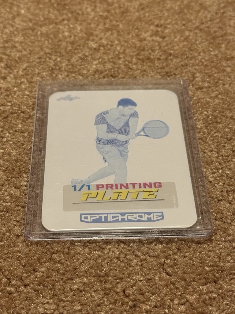 2024 Leaf Eclectic Carlos Alcaraz Optichrome Printing Plate Cyan 1/1