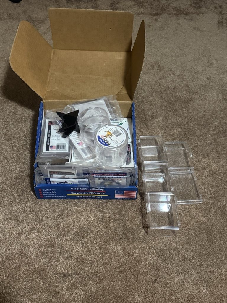 Pro-Mold Cardholders Starter Kit Mixed Lot Snap Cases Slider Boxes Ball Tubes