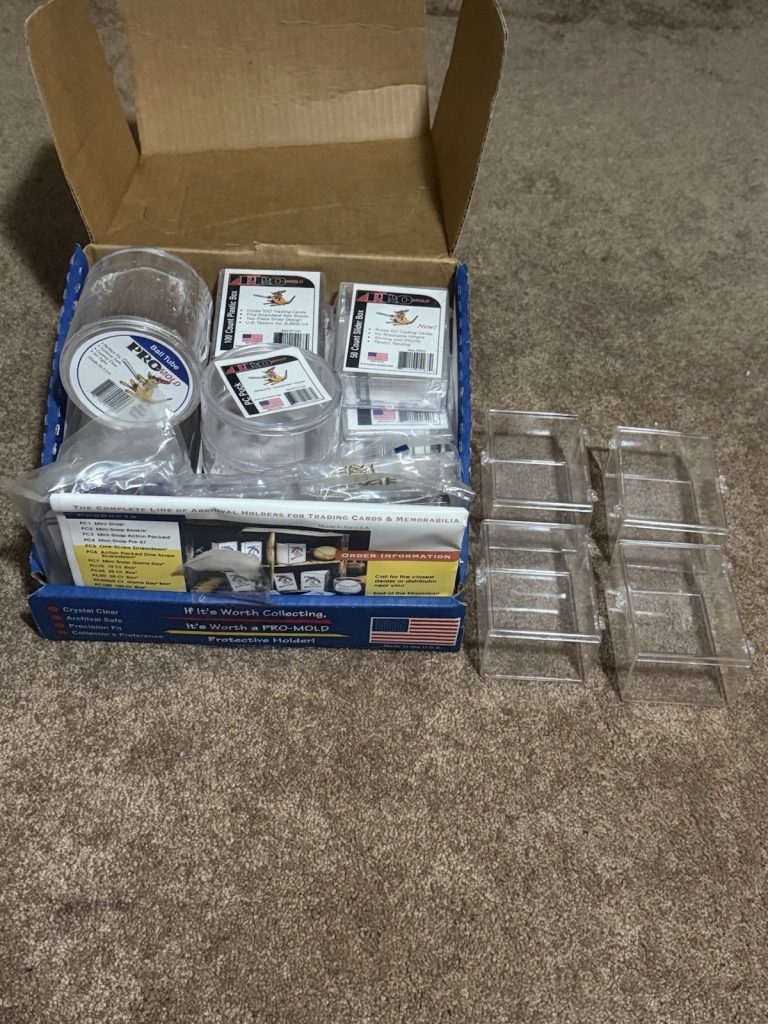 Pro-Mold Cardholders Starter Kit Mixed Lot Snap Cases Slider Boxes Ball Tubes