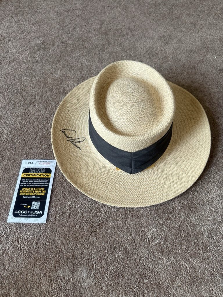Arnold Palmer Signed Fiddlesticks Straw Hat JSA Certified Autograph