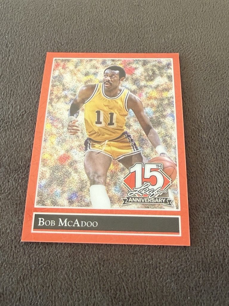 Bob McAdoo 2025 Leaf 15th Anniversary Gold Leaf Stars 2/3 SSP