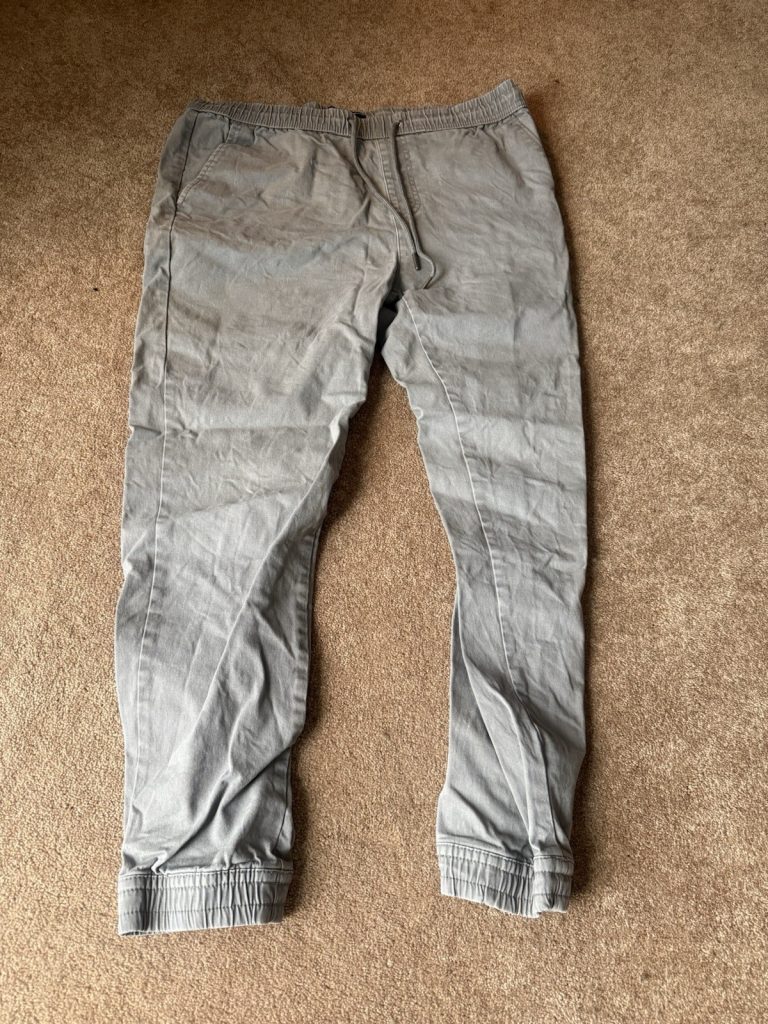 Forever 21 Men’s Gray Jogger Pants Size L Elastic Waist Drawstring