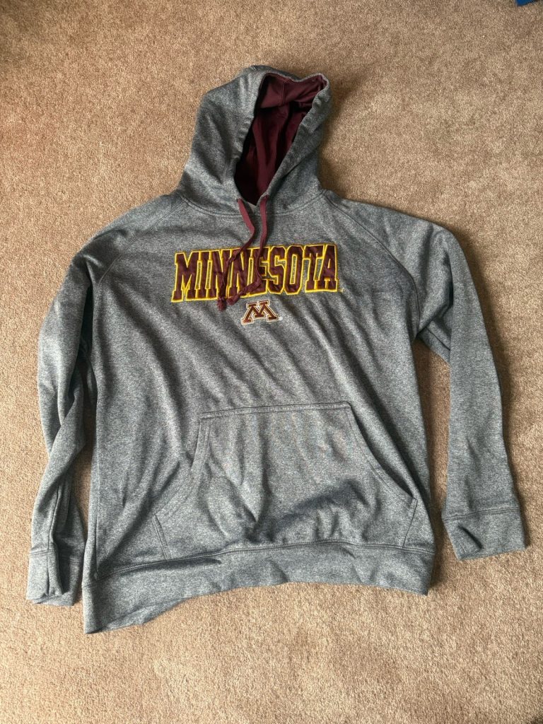 Champion Minnesota Golden Gophers Hoodie Pullover Men's L U of M Maroon Gold