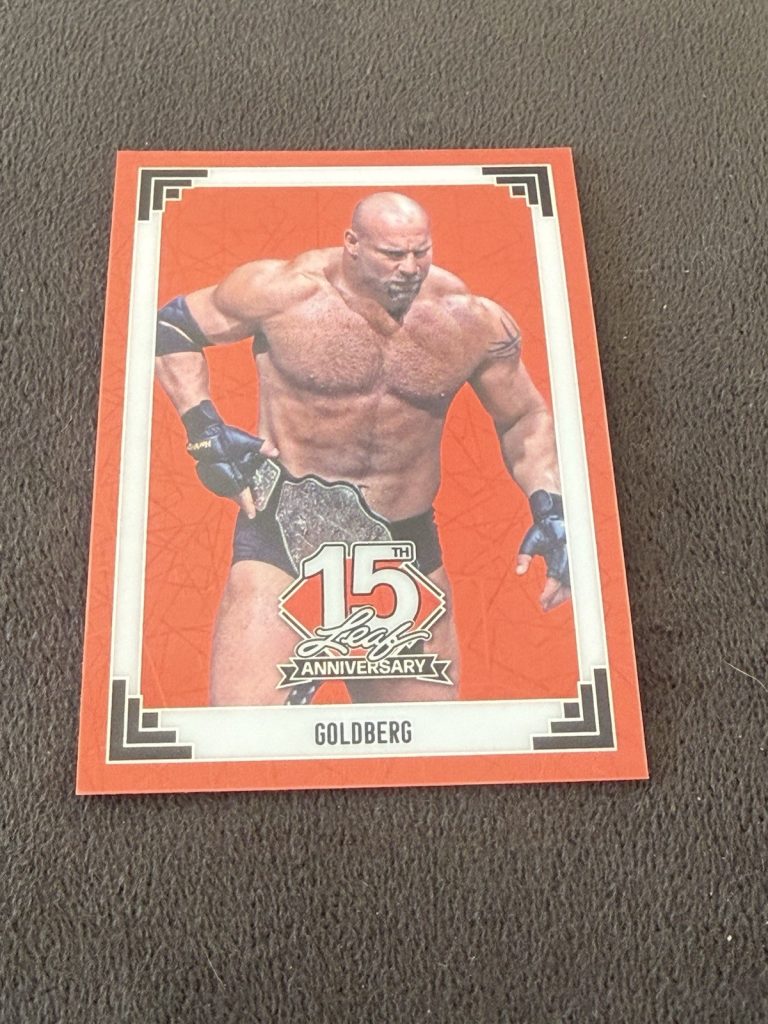Goldberg 2025 Leaf 15th Anniversary NSCC SSP Red /3 #91B-63 WCW WWE