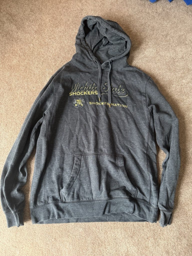 League Wichita State Shockers Hoodie XL Gray Pullover Shocker Nation NCAA