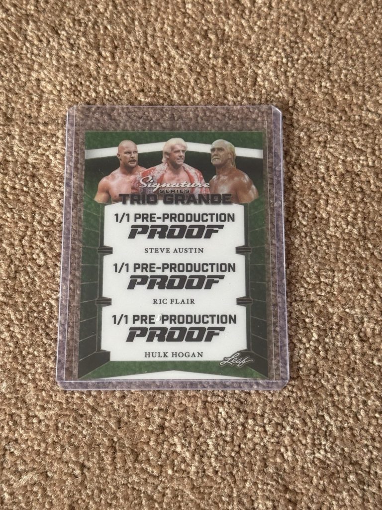 1/1 Leaf Signature Series Trio Grande Pre-Production Proof Austin Flair Hogan