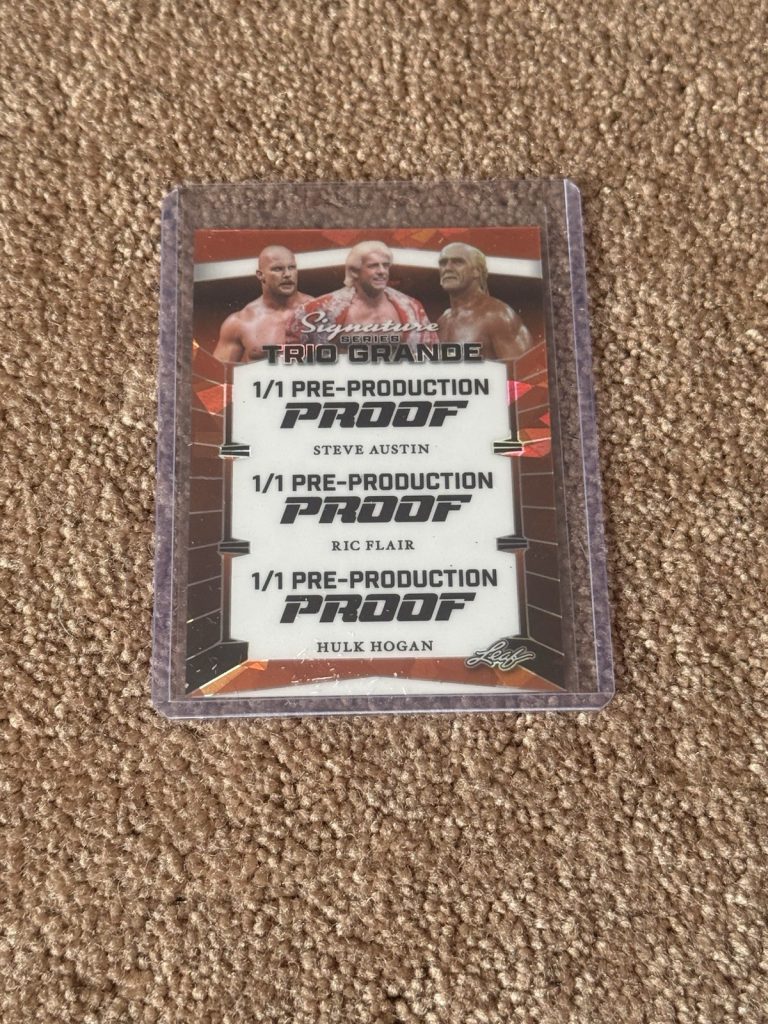 1/1 Leaf Signature Series Trio Grande Pre-Production Proof Austin Flair Hogan